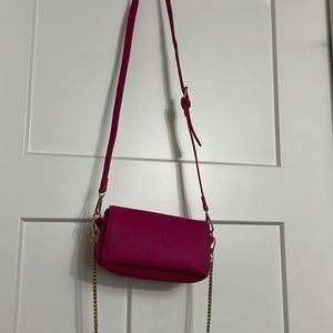 Anthropologie Pink Boxy Crossbody Bag